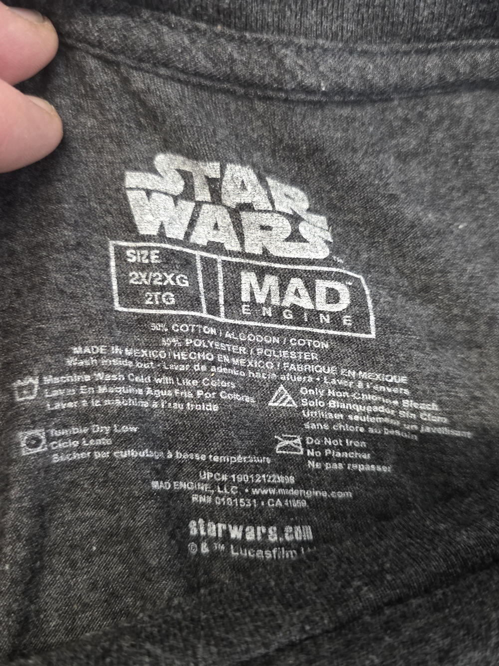 Star Wars-Beatles Abbey Road Themed T Shirt Dark Gray Men's Size XL - Picture 3 of 6